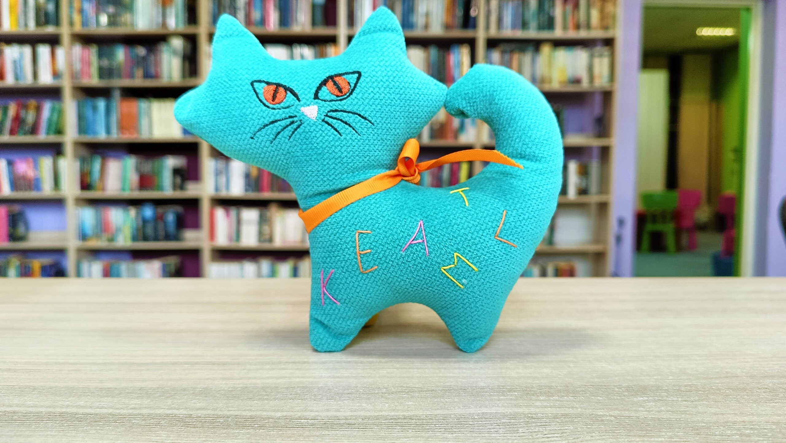 Kot CzyTadeusz. Maskotka biblioteczna