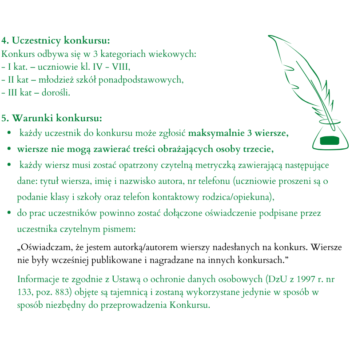 WIOSENNY KONKURS POETYCKI