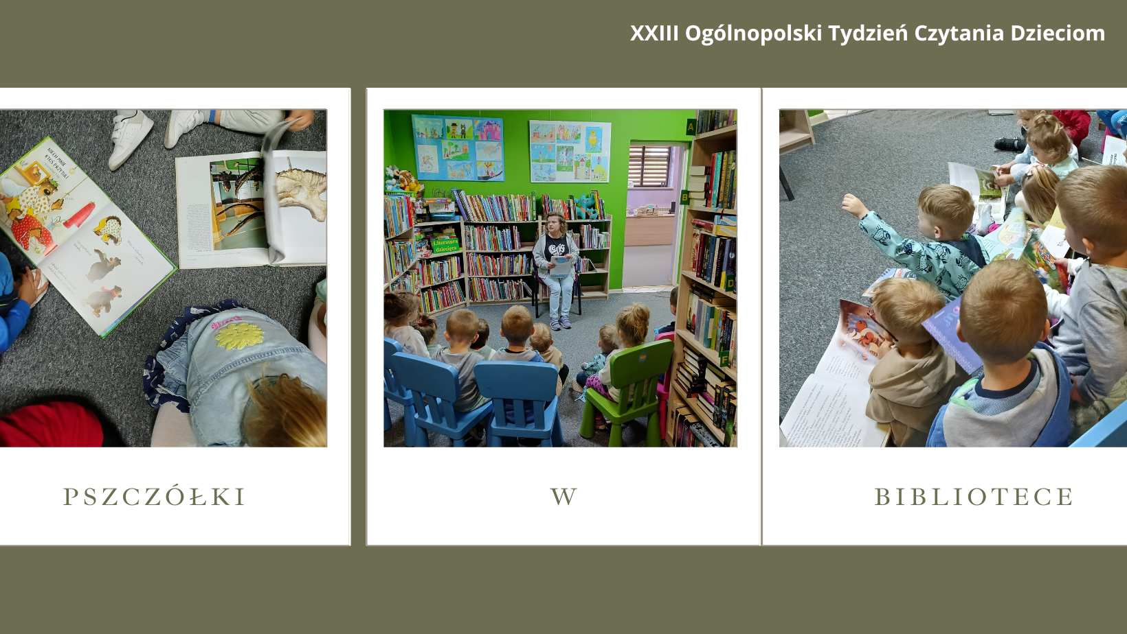 pszczółki w bibliotece