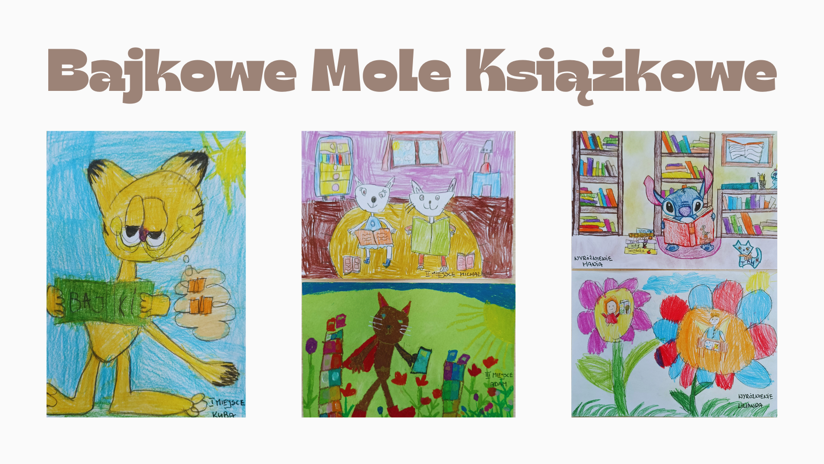 Wyniki konkursu bajkowe mole książkowe, plakat